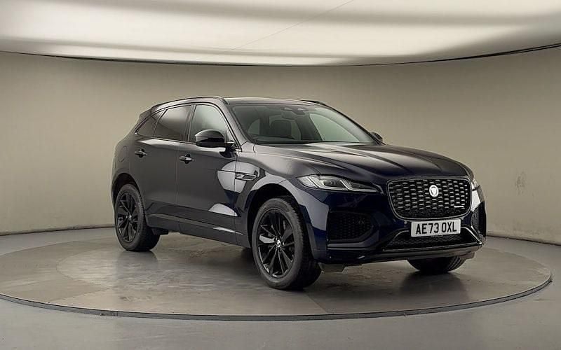 Portofino blue Used 2023 Jaguar F-Pace R-Dynamic SUV | £37,350 (Fair price) - Image 1/4