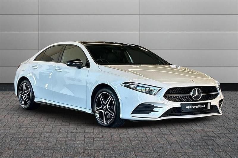 Polar white Used 2022 Mercedes A250 AMG Line Premium Plus Sedan | £21,495 (Fair price) - Image 1/4
