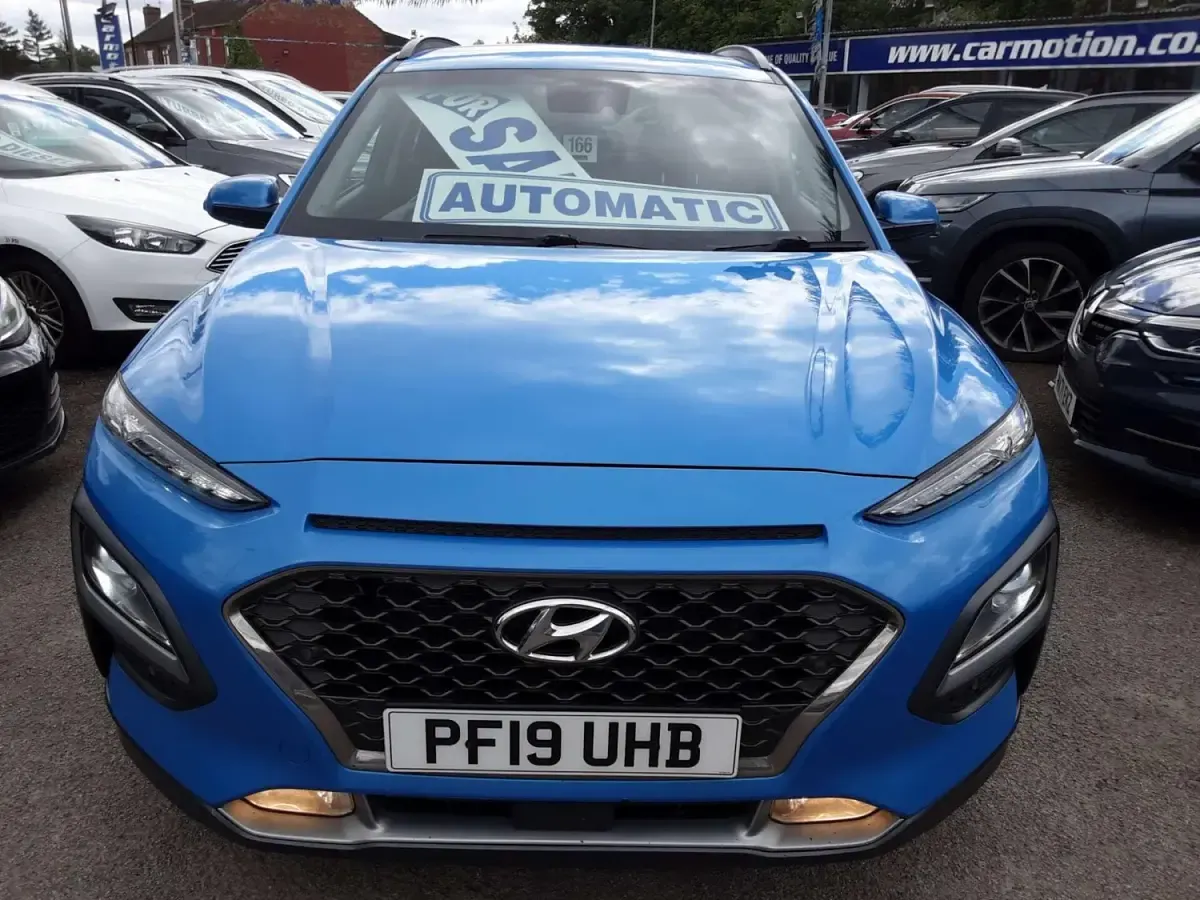 Second-hand Hyundai Kona Premium 177 CP (130 kW) 2019 Albastru SUV
