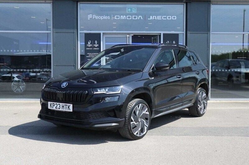 Black Used 2023 Skoda Karoq SportLine SUV | £26,498 (Fair price) - Image 1/1