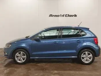 Used VW Polo Match 90 HP (66 kW) 2016 Blue Hatchback