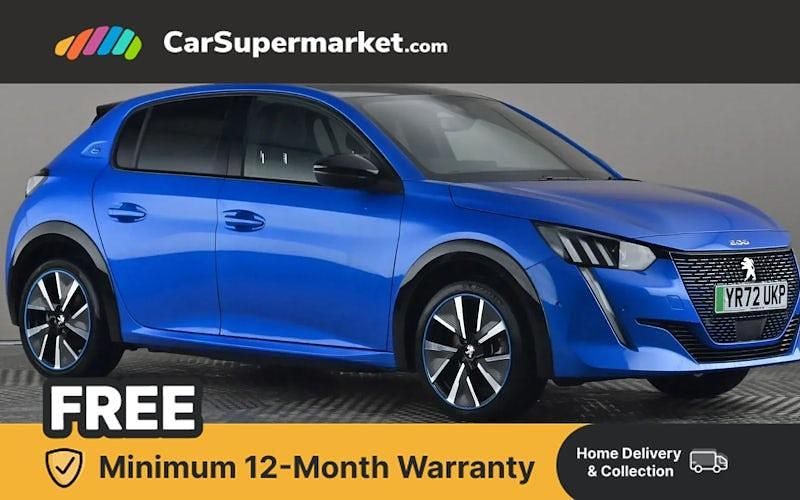 Used Peugeot e-208 Premium 100 kW (136 HP) 2022 Blue Hatchback