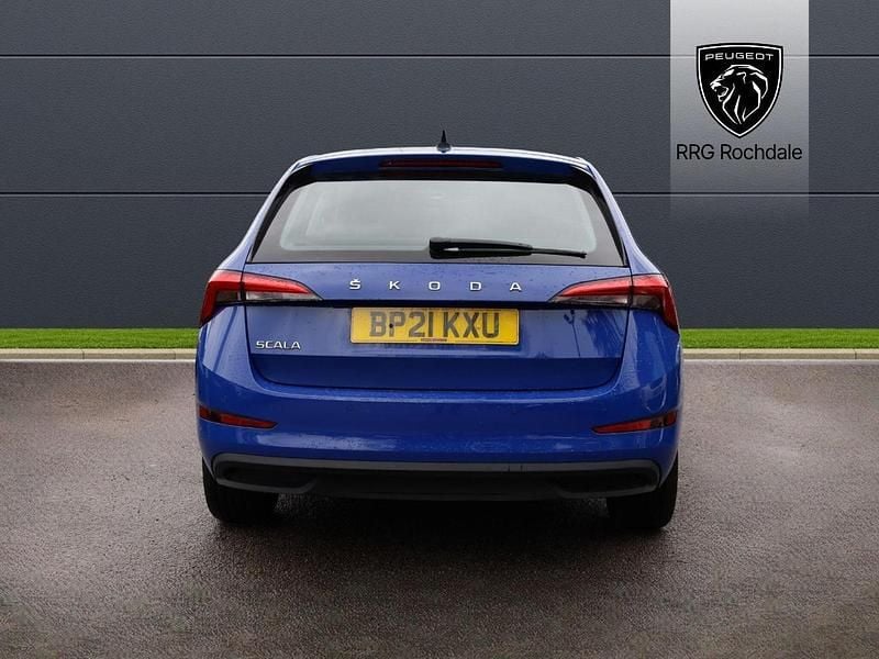 Used Skoda Scala SE 94 HP (69 kW) 2021 Blue Hatchback