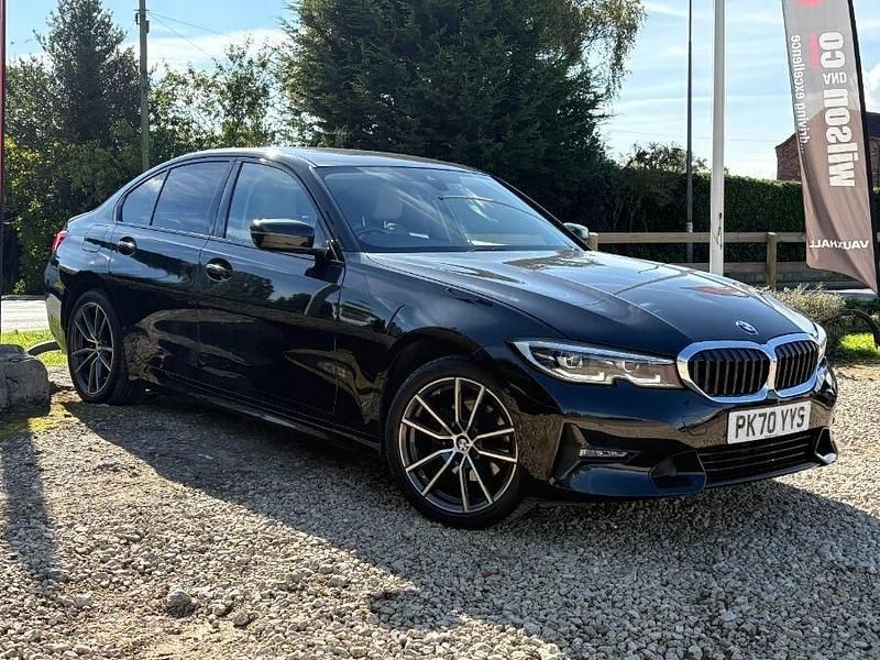 Black Used 2020 BMW 320 Sport Line Sedan | £18,201 (Fair price) - Image 1/4