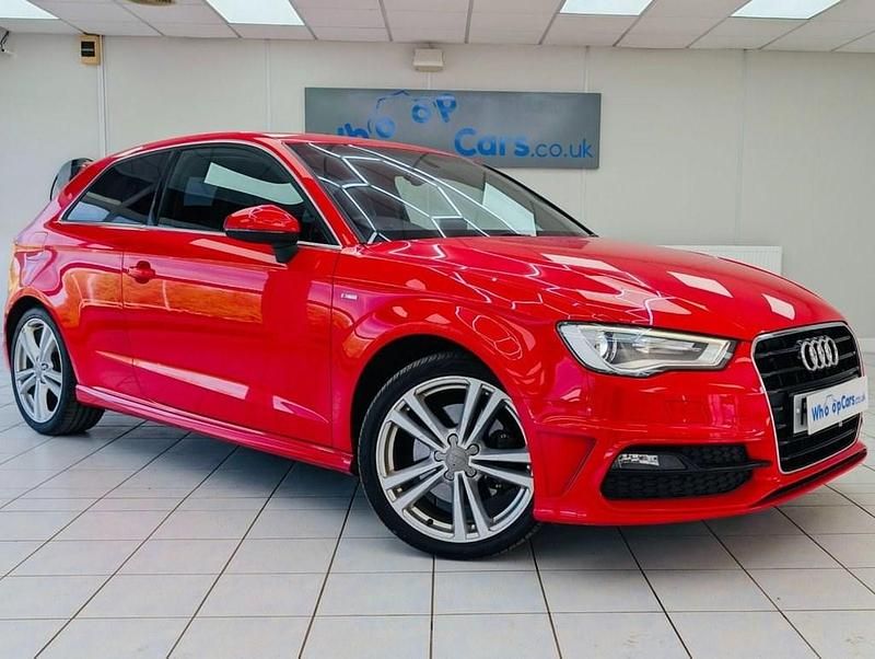 Used Audi A3 S-Line 180 HP (132 kW) 2014 Red Hatchback