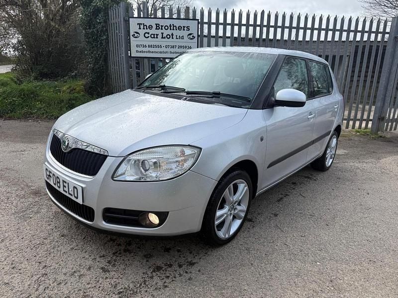 Used Skoda Fabia 80 HP (58 kW) 2008 Silver Hatchback
