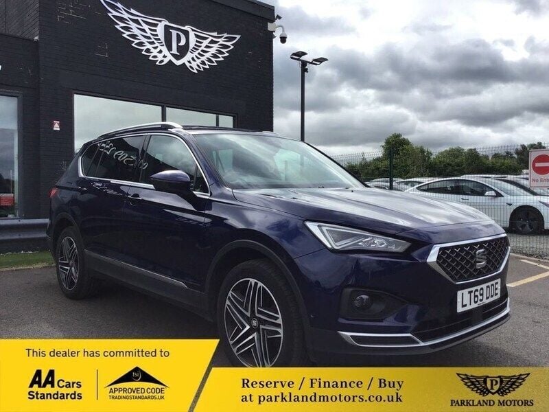 Blue Used 2019 Seat Tarraco 4Drive SUV | £15,995 (Fair price) - Image 1/4