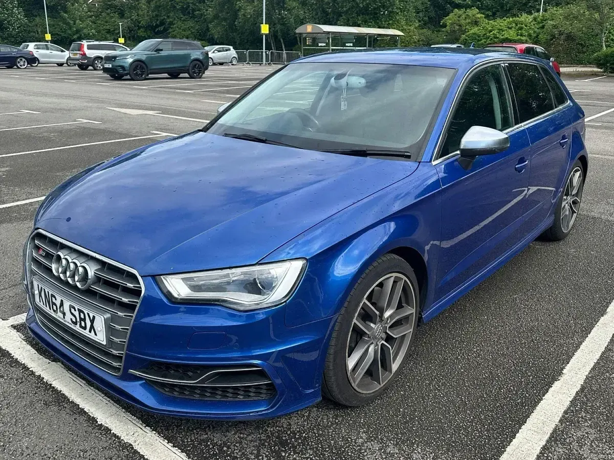 Used Audi S3 Sportback Advanced 300 HP (220 kW) 2014 Blue Hatchback