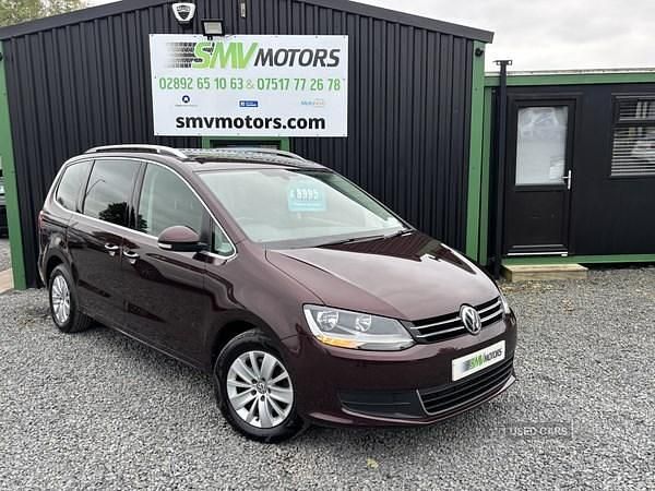 Used VW Sharan SE 150 HP (110 kW) 2017 Red MPV