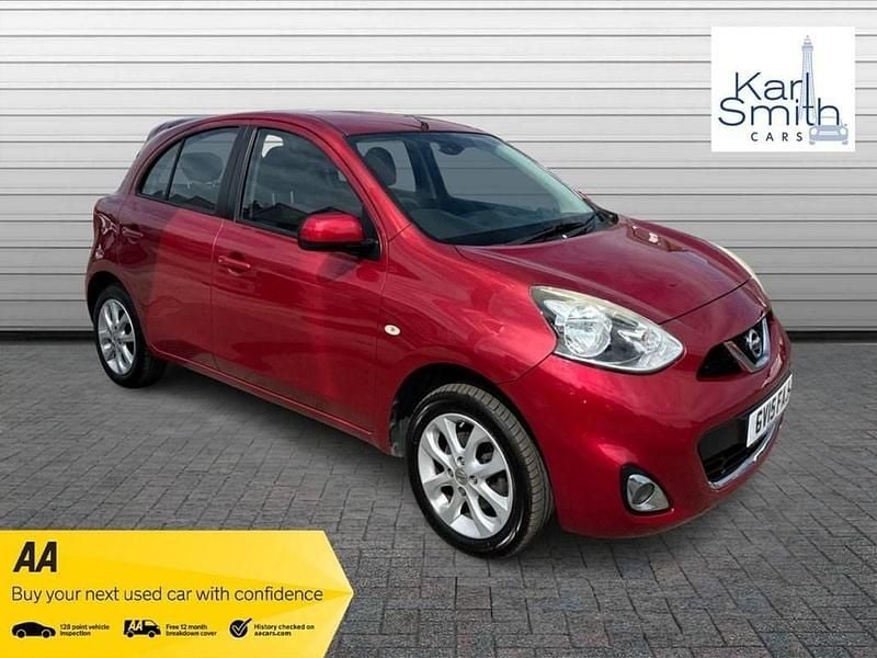 Red Used 2015 Nissan Micra Acenta Hatchback | £4,495 (Fair price) - Image 1/4