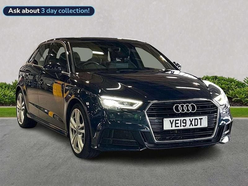 Blue Used 2019 Audi A3 S-Line Hatchback | £15,730 (Fair price) - Image 1/4