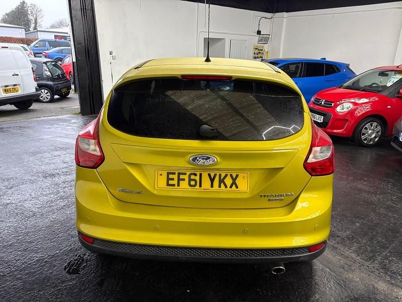 Used Ford Focus Titanium 2012 Yellow Hatchback