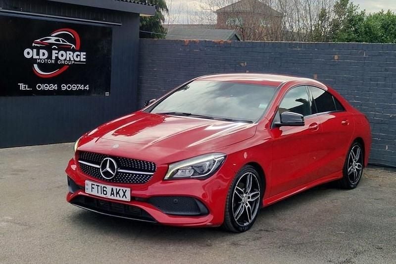 Used Mercedes CLA200 AMG line 136 HP (100 kW) 2016 Red Sedan