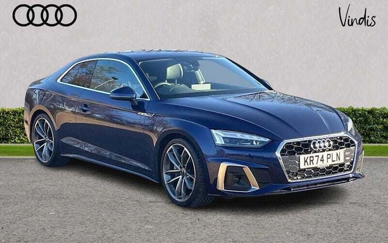 Blue Used 2024 Audi A5 S-Line Coupe | £30,999 (Fair price) - Image 1/4