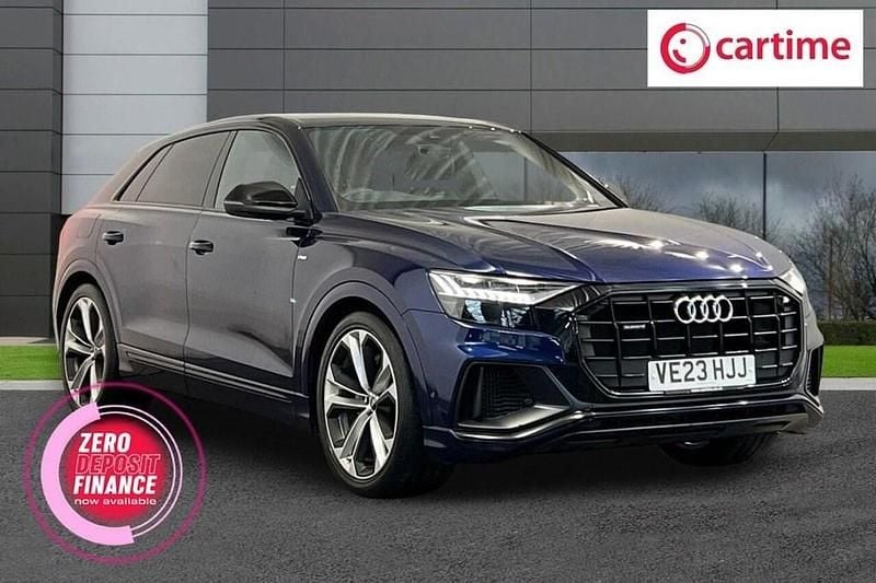Used Audi Q8 Black Edition 340 HP (250 kW) 2023 Blue SUV