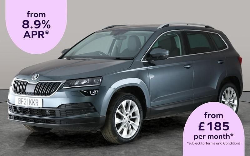 Grey Used 2021 Skoda Karoq SE L SUV | £14,478 (Good price) - Image 1/2