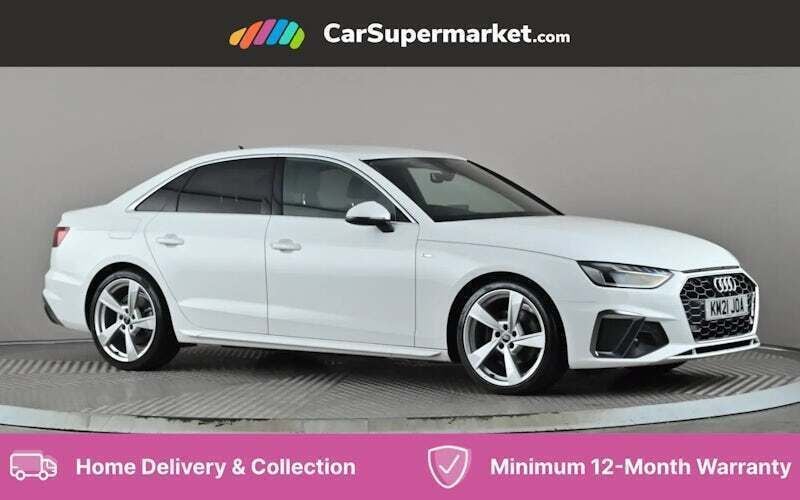 White Used 2021 Audi A4 S-Line Sedan | £19,197 (Good price) - Image 1/4