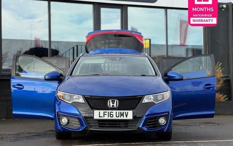 Blue Used 2016 Honda Civic SR Estate | £9,290 (Fair price) - Image 1/4