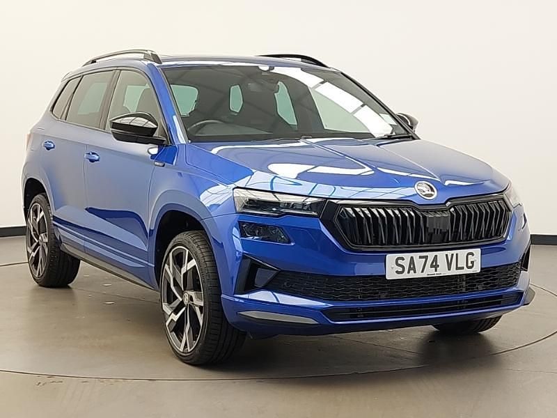 Blue Used 2024 Skoda Karoq SportLine SUV | £27,998 (A bit pricey) - Image 1/4