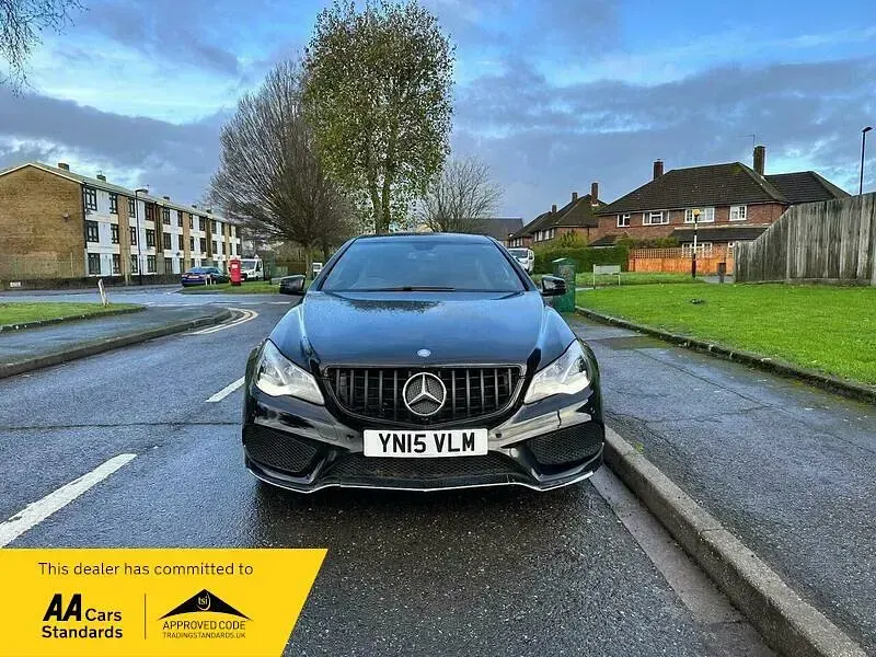 Used Mercedes E250 AMG line 2015 Black Coupe