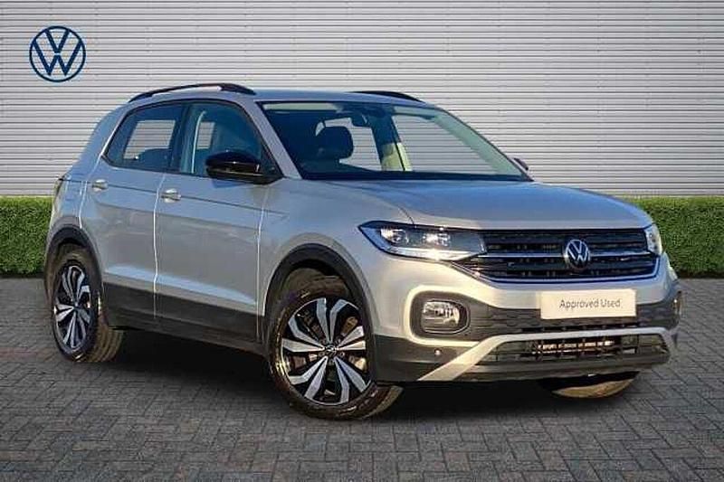 Used VW T-Cross Black Edition 110 HP (80 kW) 2022 Silver SUV