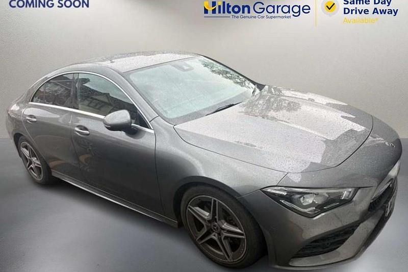 Used Mercedes CLA200 AMG line 163 HP (119 kW) 2019 Grey Coupe