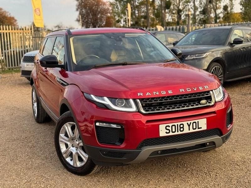 Red Used 2018 Land Rover Range Rover evoque SE Estate | £9,999 (Good price) - Image 1/4