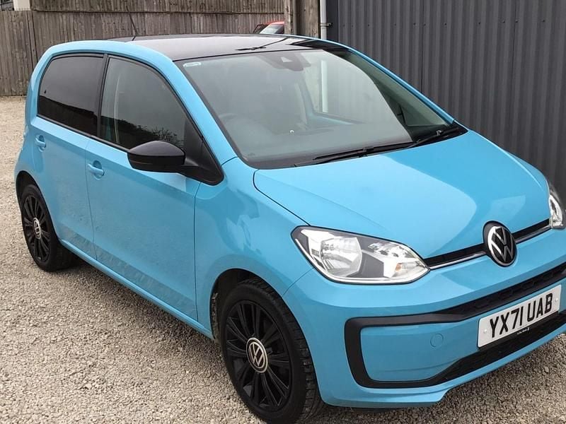 Used VW up! Black Edition 65 HP (47 kW) 2021 Blue Hatchback