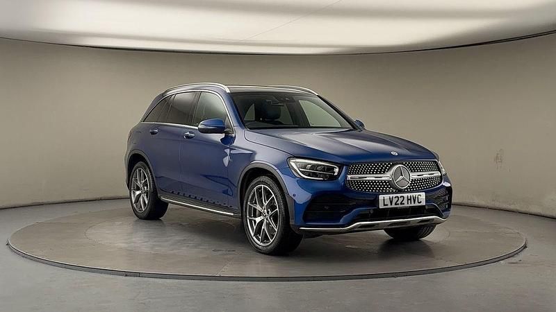 Used Mercedes GLC300 AMG line 245 HP (180 kW) 2022 Spectral blue SUV