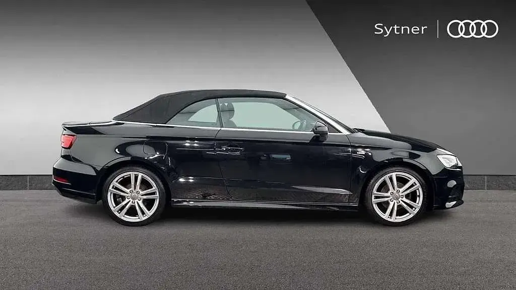 Used Audi A3 Cabriolet S-Line 150 HP (110 kW) 2020 Black Cabriolet