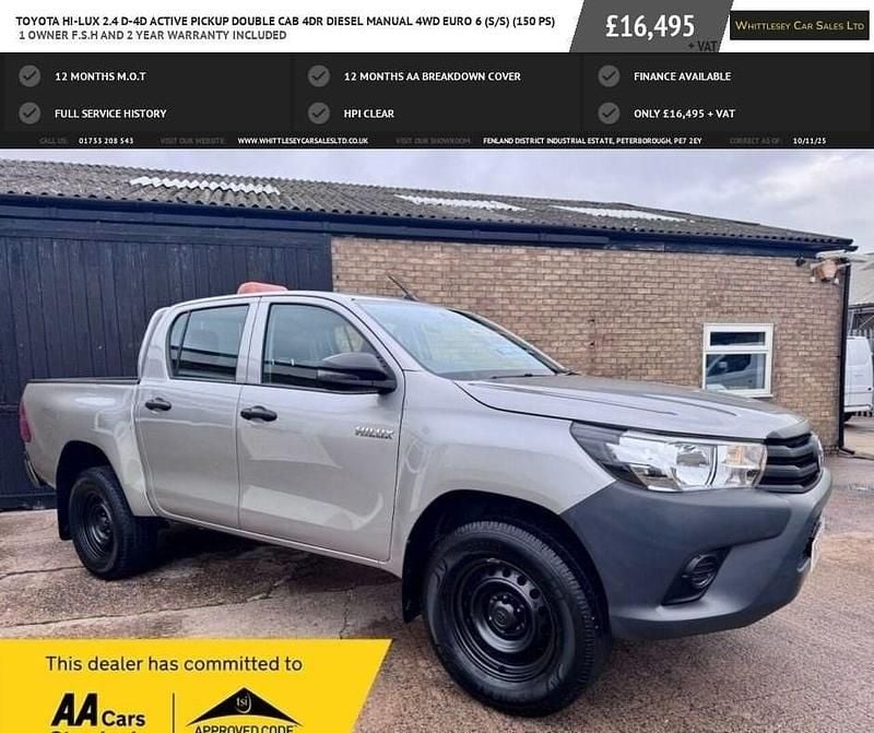 Used Toyota HiLux Active 2020 Silver Pickup