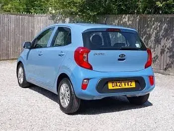 Used Kia Picanto 2021 Blue Hatchback