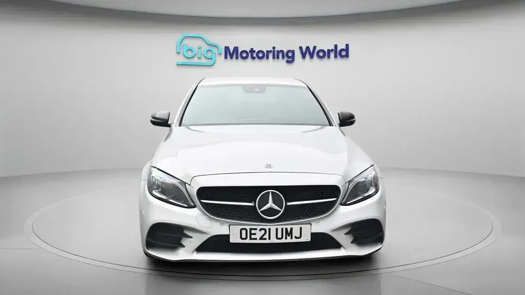 Used Mercedes C220 AMG line 194 HP (142 kW) 2021 Silver Sedan