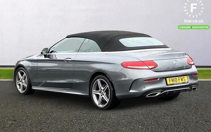 Used Mercedes C200 Active 184 HP (135 kW) 2018 Grey Cabriolet