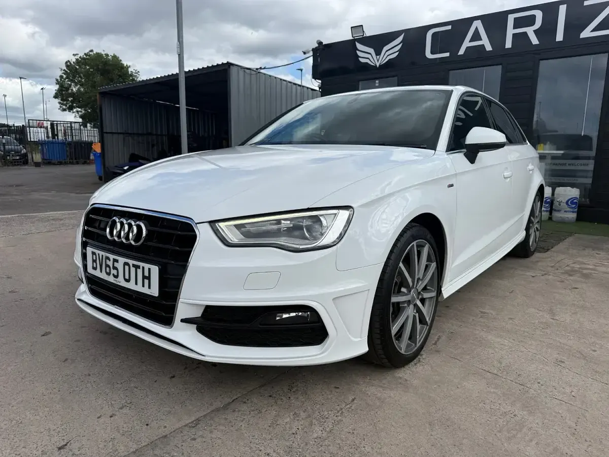 Used Audi A3 S-Line 2015 White Hatchback