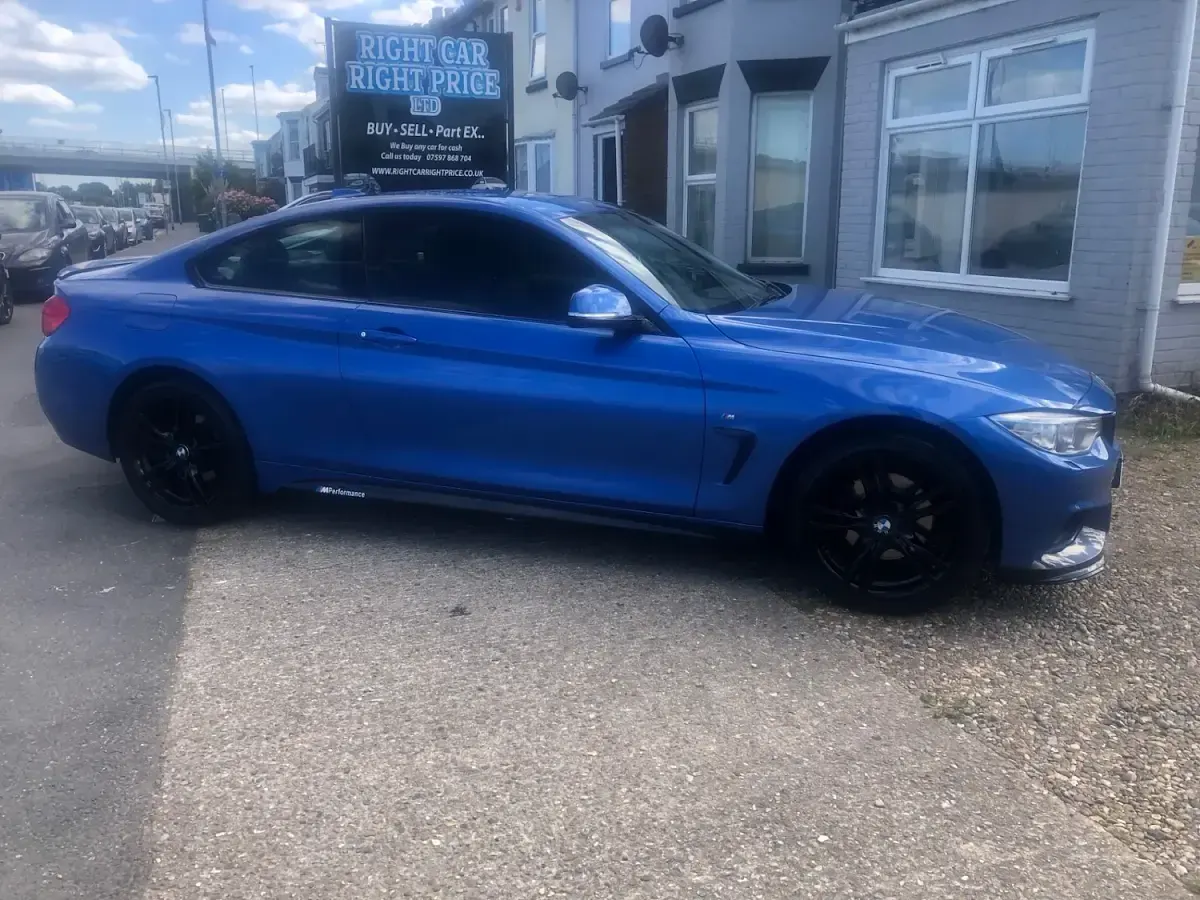 Used BMW 420 Coupé M Sport 190 HP (139 kW) 2016 Blue Coupe