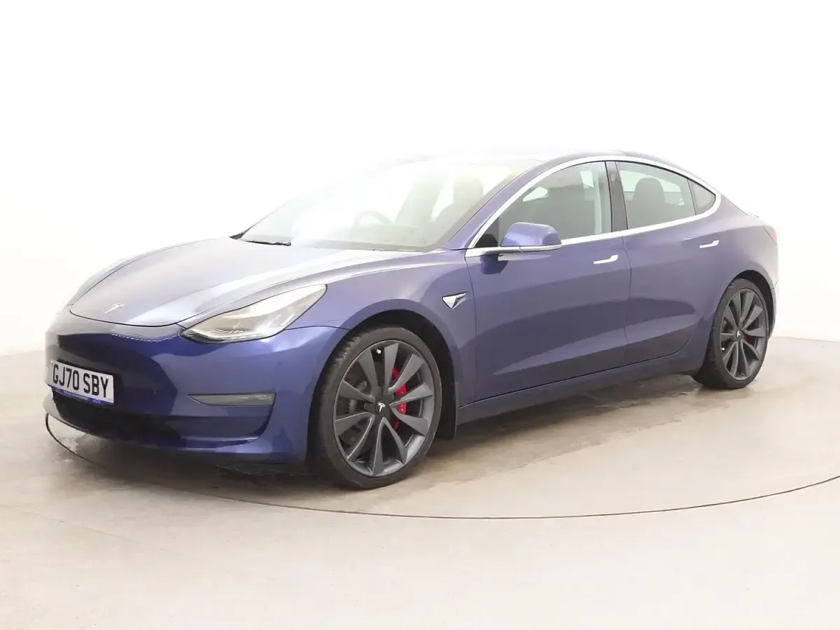 Used Tesla Model 3 Performance 461 kW (627 HP) 2020 Blue Sedan