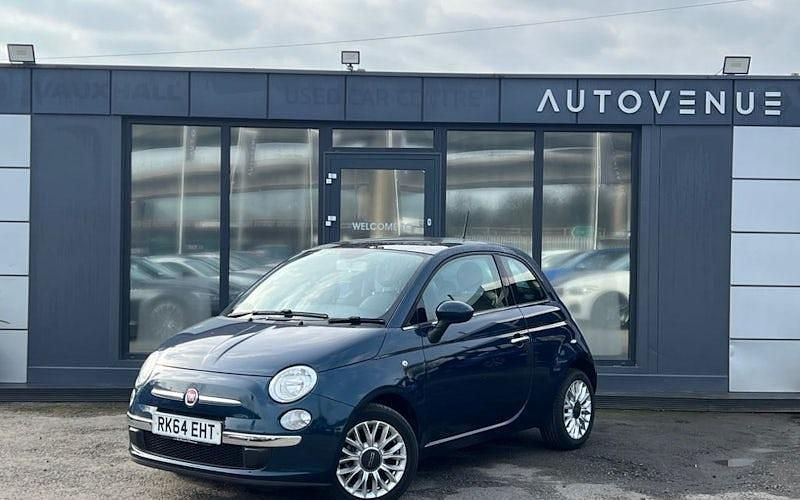 Used Fiat 500 Lounge 69 HP (50 kW) 2014 Blue Hatchback