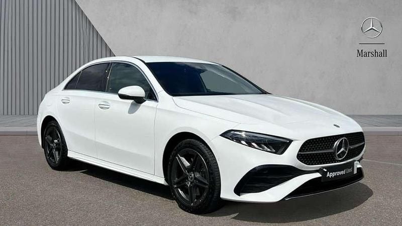 Polar white Used 2024 Mercedes A250 AMG Line Premium Sedan | £26,280 (Fair price) - Image 1/4