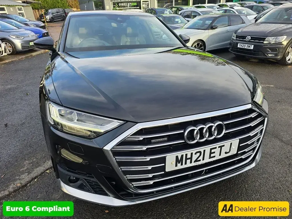 Used Audi A8 S-Line 286 HP (210 kW) 2021 Black Sedan