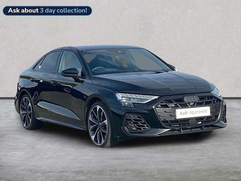 Black Used 2024 Audi S3 Black Edition Sedan | £41,419 (Expensive) - Image 1/4