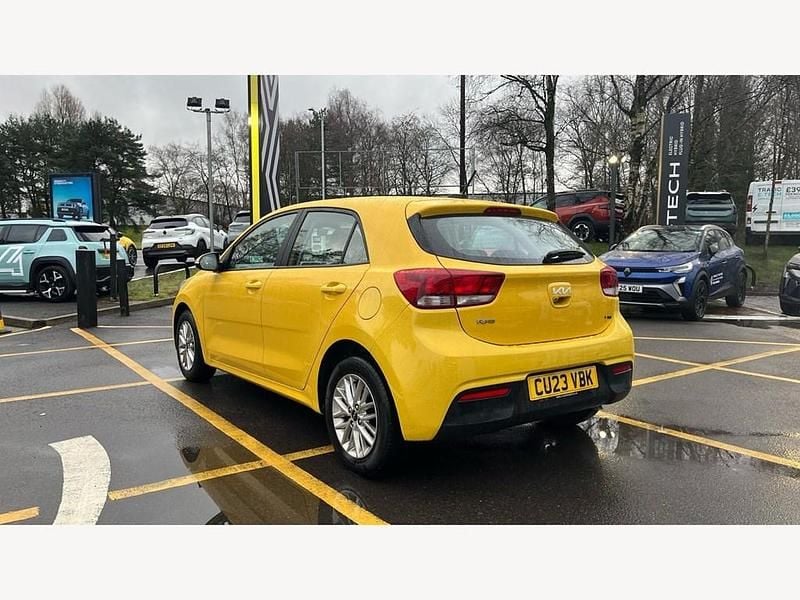 Used Kia Rio 2023 Yellow Hatchback