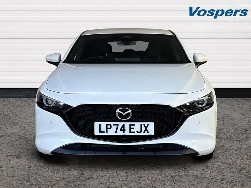 Used Mazda 3 Exclusive-Line 140 HP (102 kW) 2025 White Hatchback