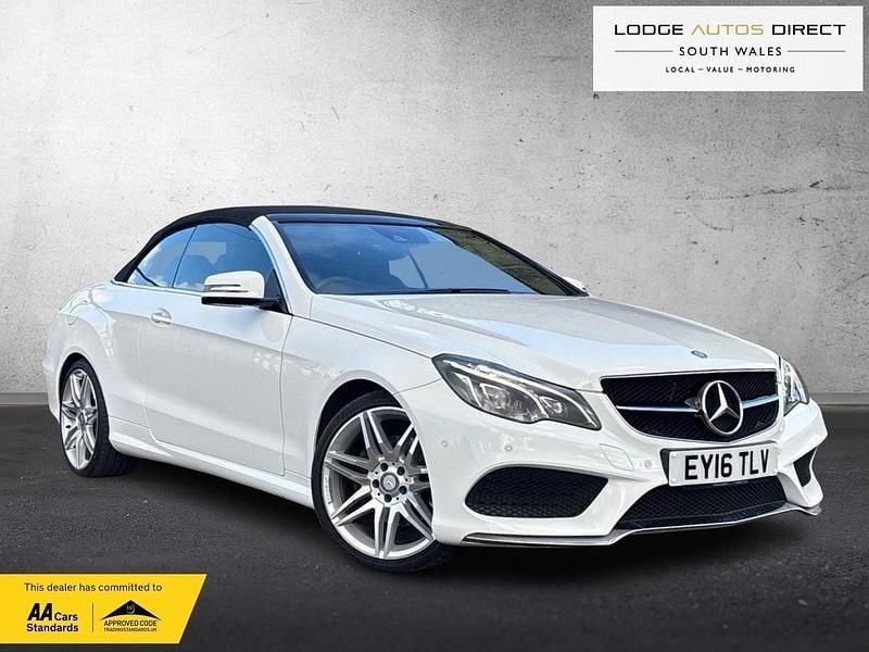 Used Mercedes E220 AMG line 2016 White Cabriolet