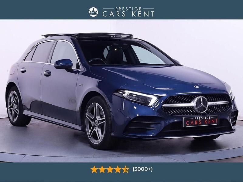 Blue Used 2021 Mercedes A250 AMG Line Premium Plus Hatchback | £21,142 (Fair price) - Image 1/4