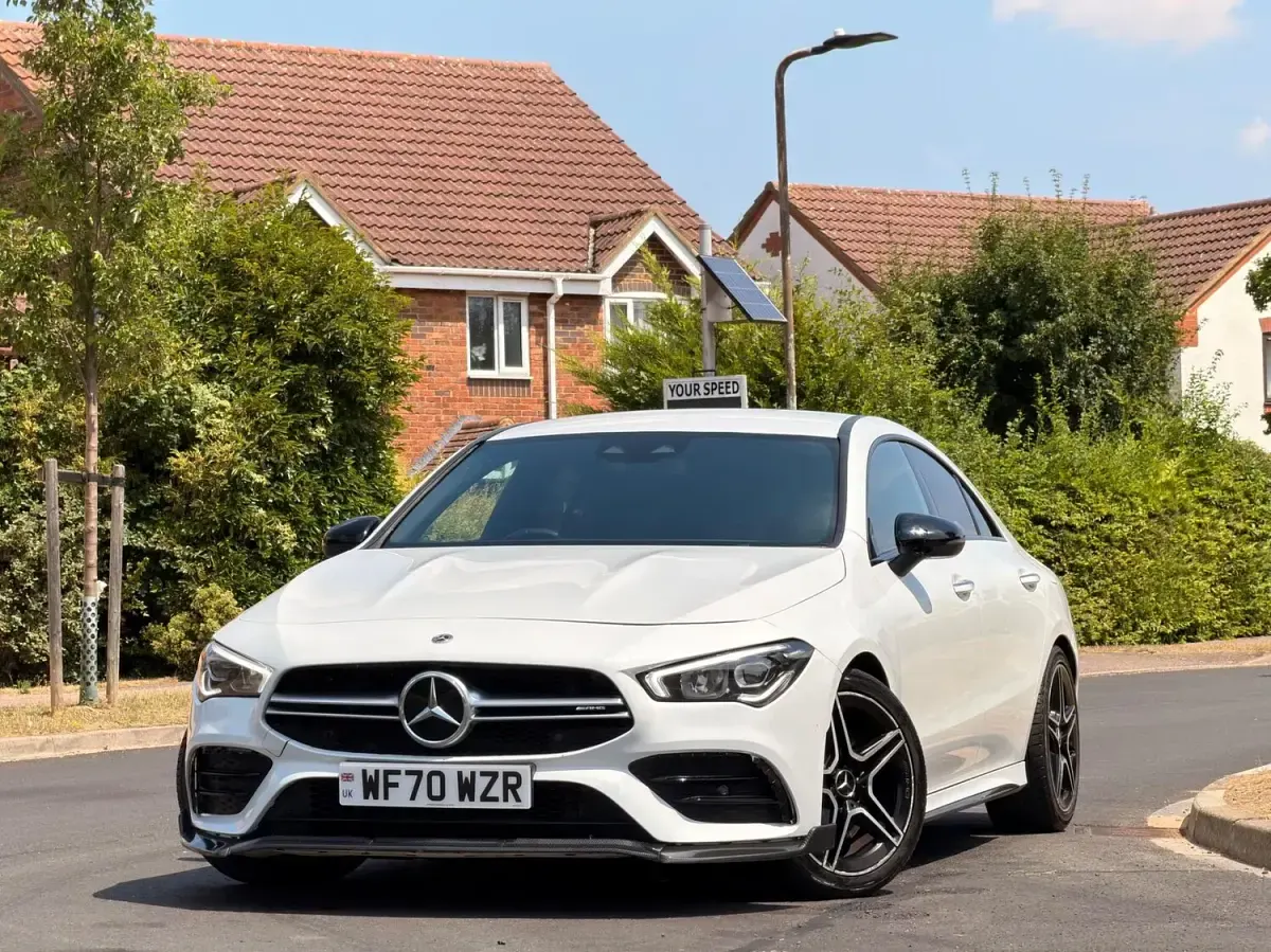 Used Mercedes CLA35 AMG Premium 306 HP (225 kW) 2020 White Coupe