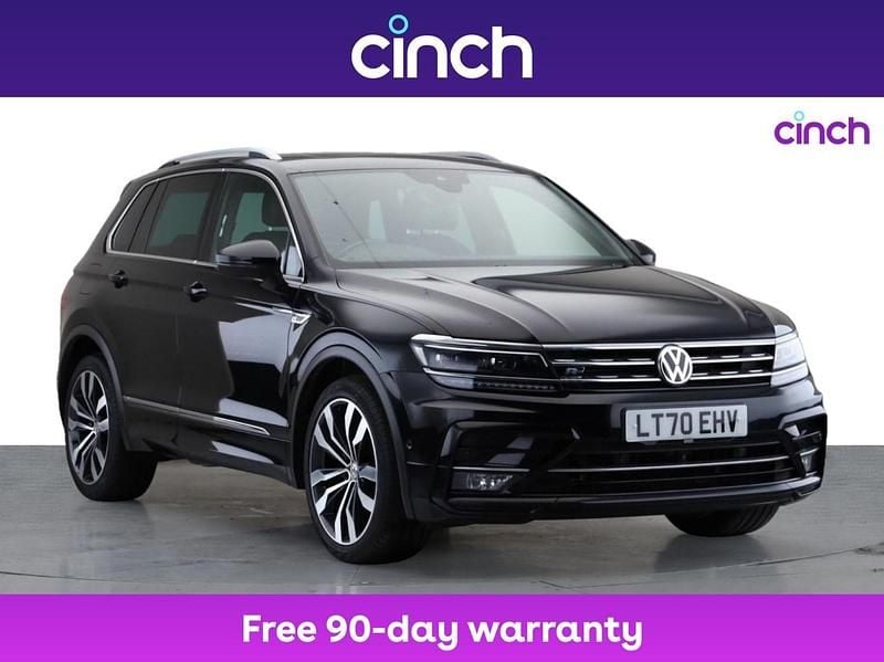 Black Used 2020 VW Tiguan R-line SUV | £18,799 (Good price) - Image 1/3