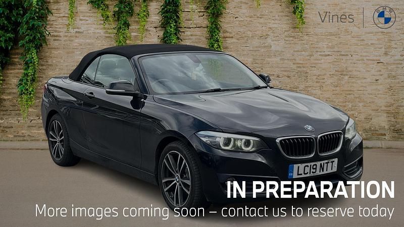 Used BMW 220 Sport Line 181 HP (133 kW) 2019 Black Cabriolet