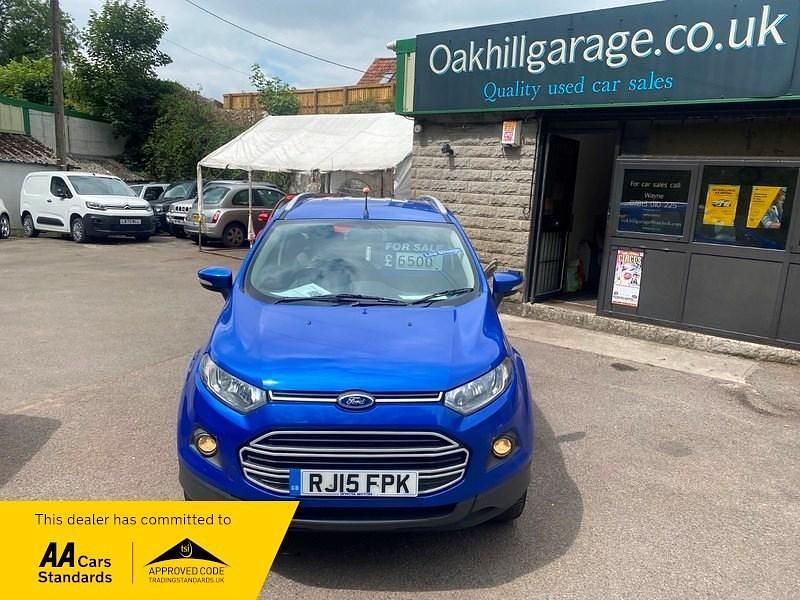 Blue Used 2015 Ford Ecosport Zetec SUV | £5,995 (Fair price) - Image 1/4