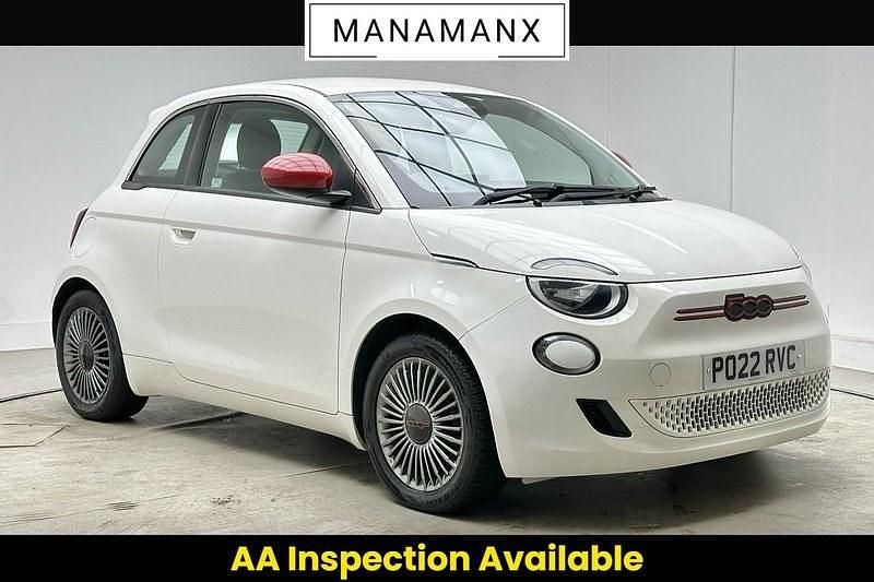 Used Fiat 500e Red 86 kW (118 HP) 2022 White Hatchback